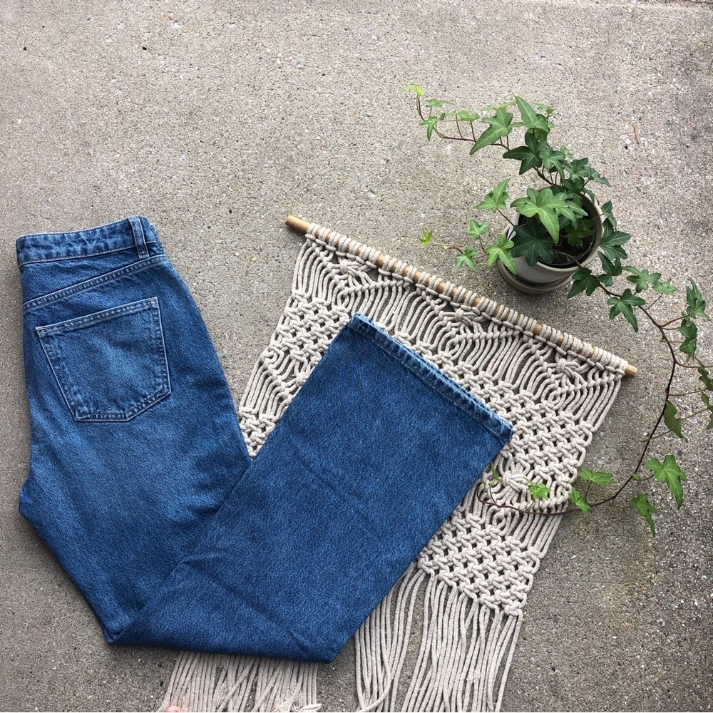 NWT Topshop Jeans Size 28 - High Waisted Rigid 90s Flare